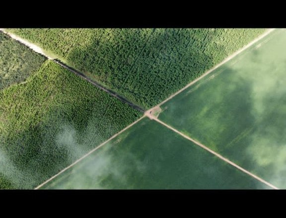 Foto aérea de uma fazenda em Campos de Júlio - MT