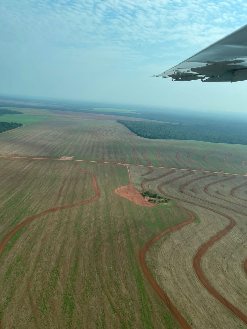 Foto aérea de uma fazenda em São José do Rio Claro - MT